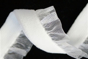 Single Frill Elastic Velvet Ribbon